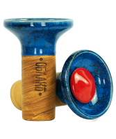 OBLAKO FLOW - Red on Marble Blue/Black gallery